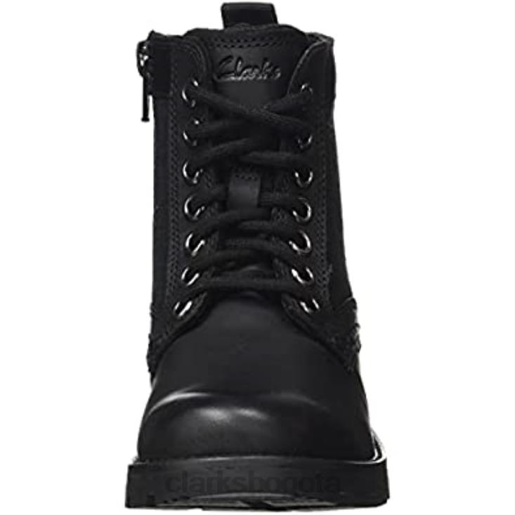Clarks 0DX8L2095 botines clarks heath chard k para niño negros niños cuero negro