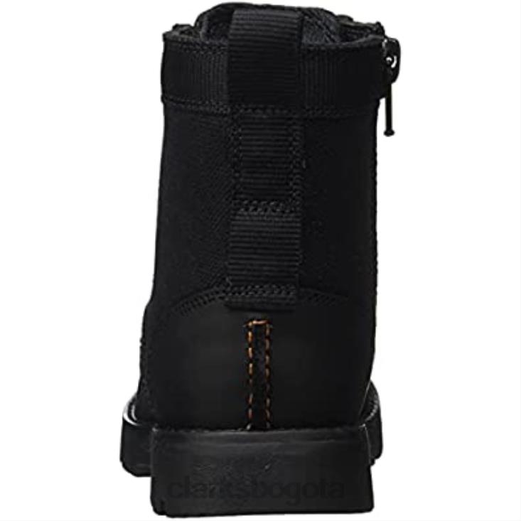 Clarks 0DX8L2095 botines clarks heath chard k para niño negros niños cuero negro