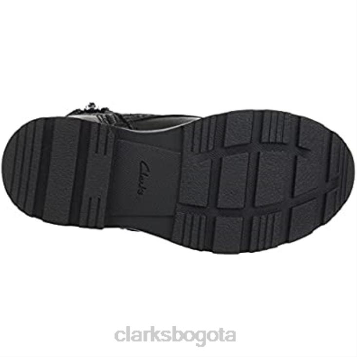Clarks 0DX8L2095 botines clarks heath chard k para niño negros niños cuero negro