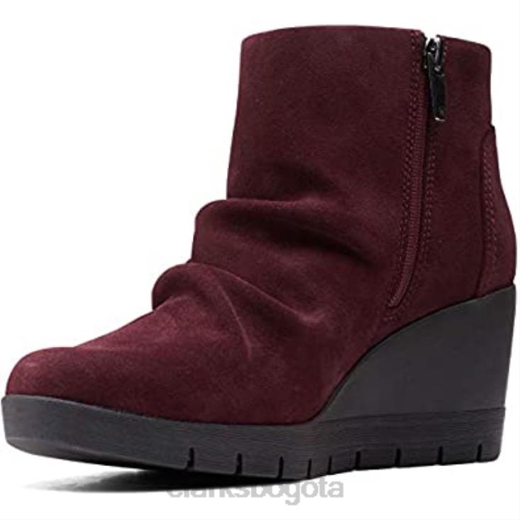 Clarks 0DX8L2096 clarks madera way ante burdeos unisexo ante burdeos