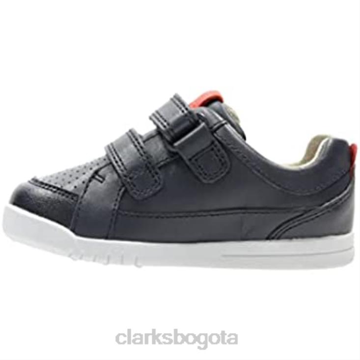 Clarks 0DX8L2100 primeros zapatos de niño azul marino emery walk clarks niños Armada