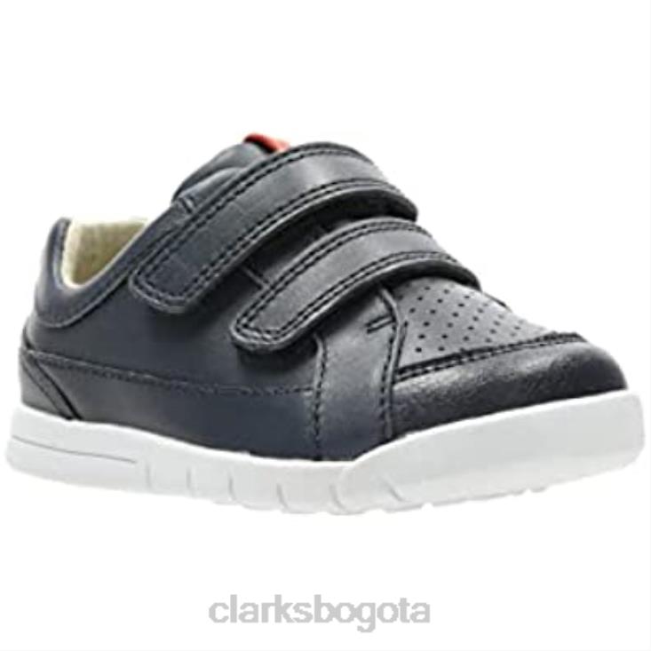 Clarks 0DX8L2100 primeros zapatos de niño azul marino emery walk clarks niños Armada