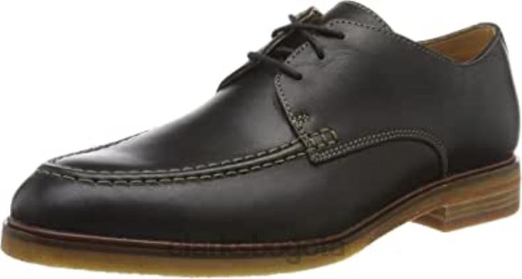 Clarks 0DX8L2101 clarkdaleapron derbys para hombre clarks negro hombres cuero negro cuero negro
