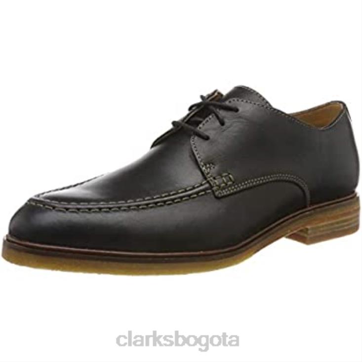 Clarks 0DX8L2101 clarkdaleapron derbys para hombre clarks negro hombres cuero negro cuero negro