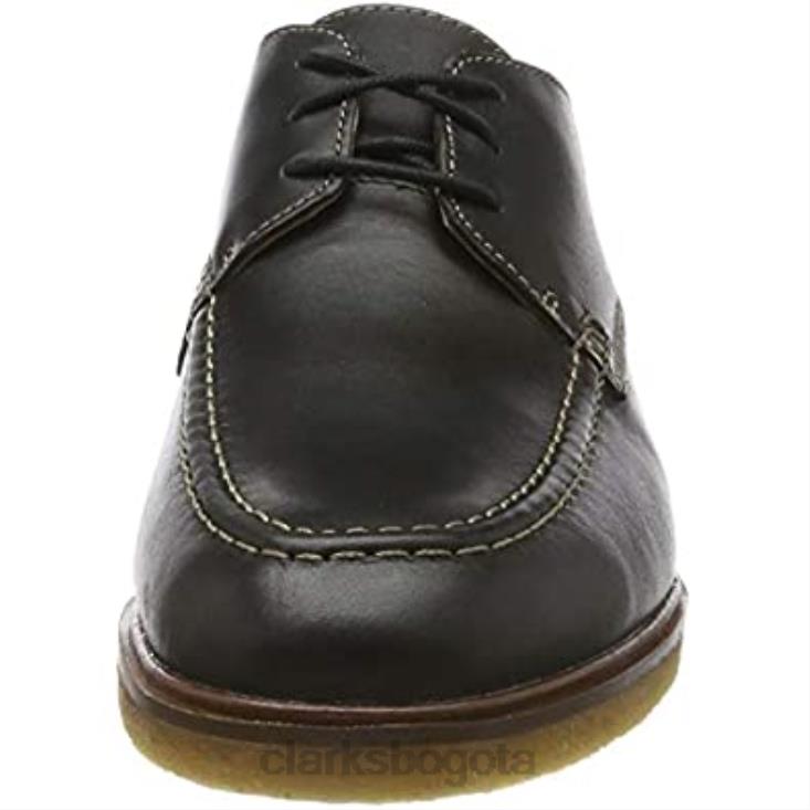 Clarks 0DX8L2101 clarkdaleapron derbys para hombre clarks negro hombres cuero negro cuero negro
