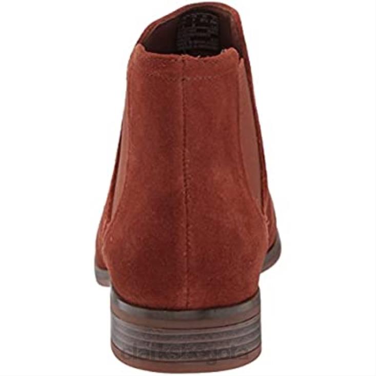 Clarks 0DX8L2102 botas de moda chelsea trish para mujer mahoga ny clarks mujer