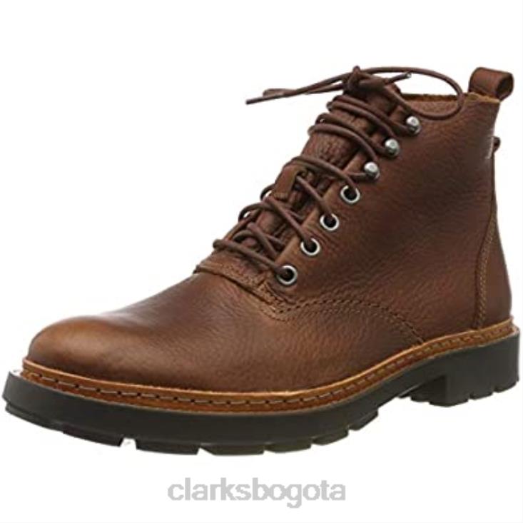 Clarks 0DX8L2103 botas moteras trace explore para hombre cuero marrón tostado clarks cuero tostado hombres cuero marrón tostado cuero tostado