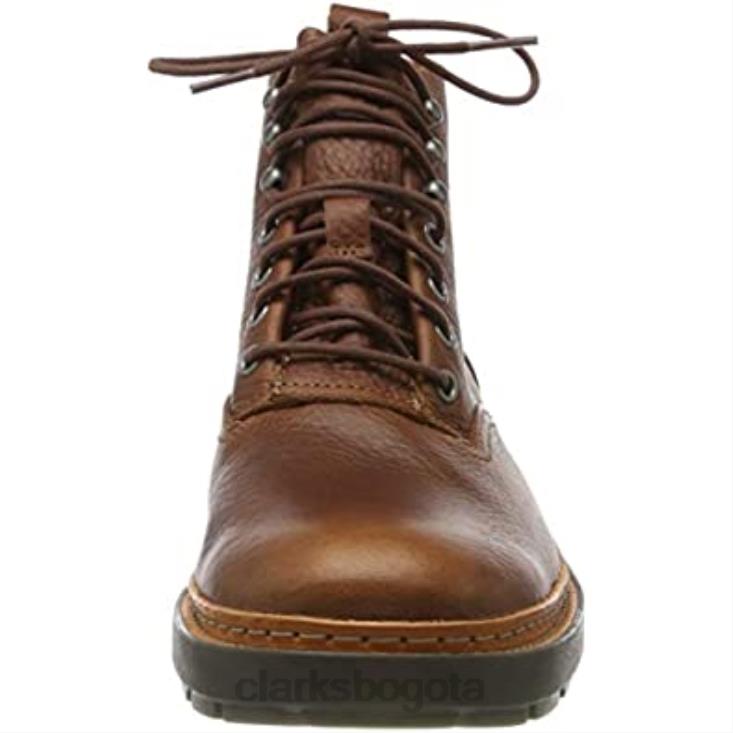 Clarks 0DX8L2103 botas moteras trace explore para hombre cuero marrón tostado clarks cuero tostado hombres cuero marrón tostado cuero tostado