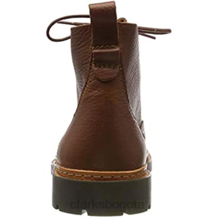 Clarks 0DX8L2103 botas moteras trace explore para hombre cuero marrón tostado clarks cuero tostado hombres cuero marrón tostado cuero tostado