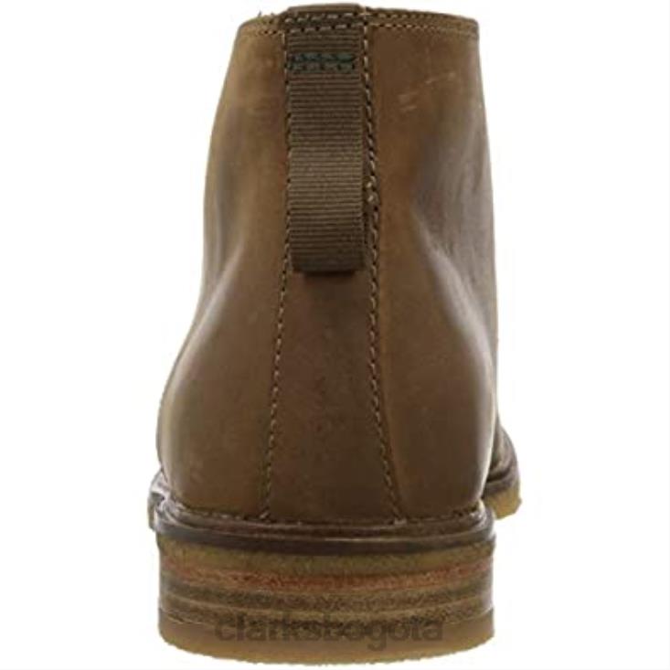Clarks 0DX8L2104 Botas clásicas lea clarks clarkdale bara marrón tostado oscuro para hombre hombres marrón oscuro bronceado lea