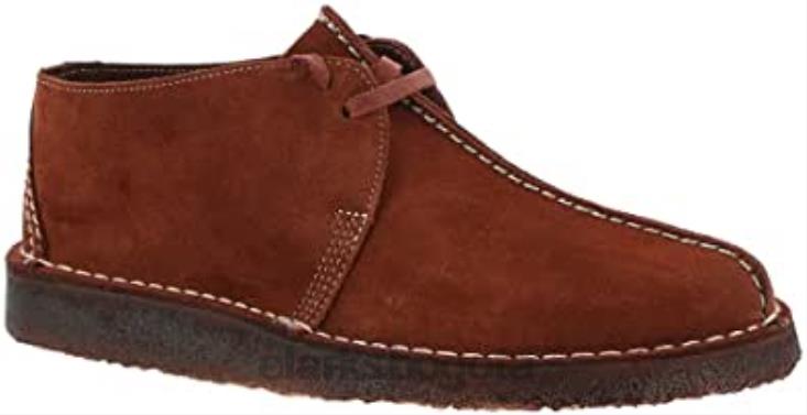 Clarks 0DX8L211 zapatos clarks desert trek de ante burdeos para hombre hombres