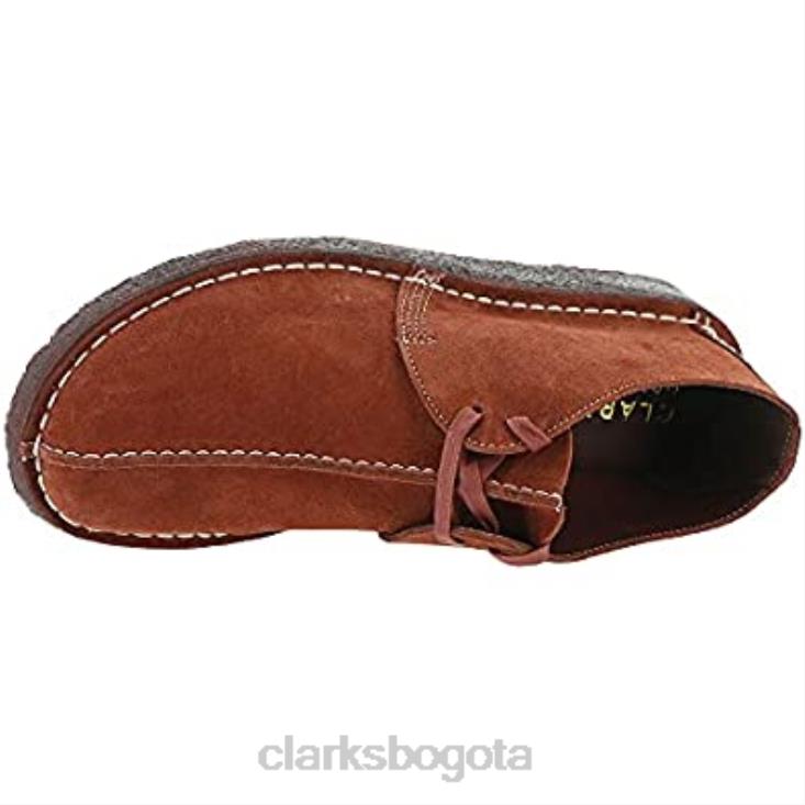 Clarks 0DX8L211 zapatos clarks desert trek de ante burdeos para hombre hombres