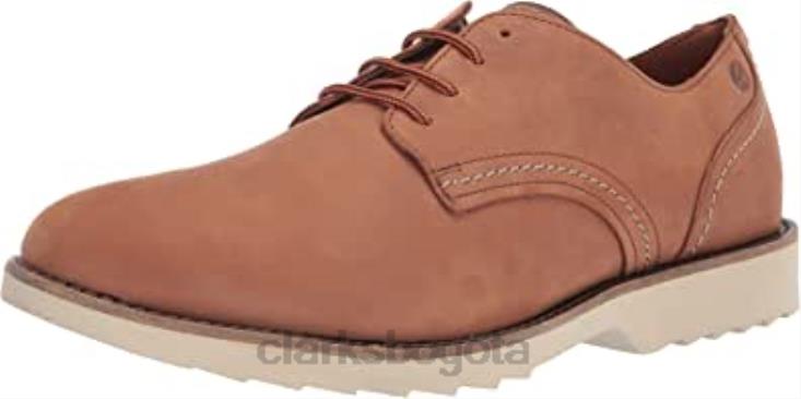 Clarks 0DX8L2110 clarks fallhill plaoxford tostado oscuro nubuck para hombre hombres nubuck bronceado oscuro