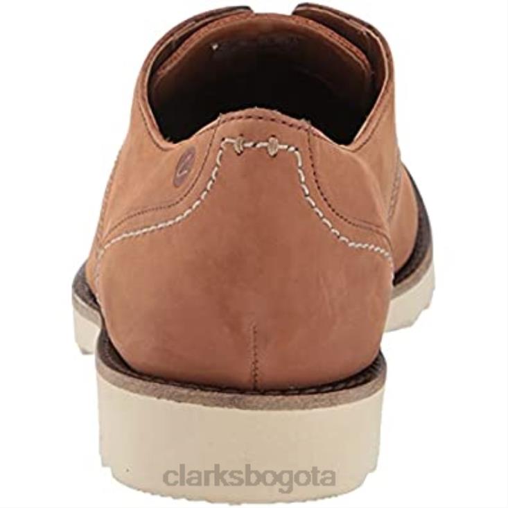 Clarks 0DX8L2110 clarks fallhill plaoxford tostado oscuro nubuck para hombre hombres nubuck bronceado oscuro