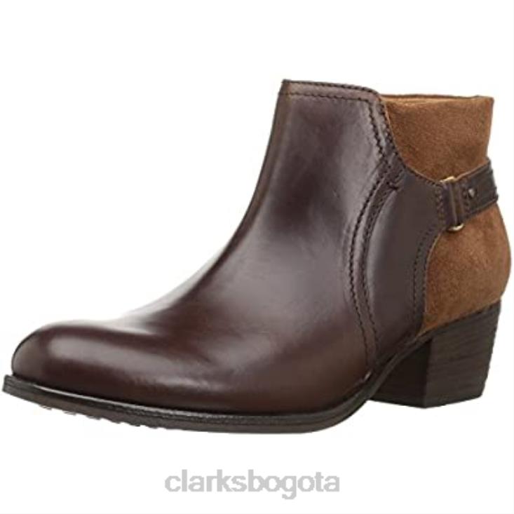 Clarks 0DX8L2114 Botines clarks maypearl lila para mujer tostado oscuro mujer