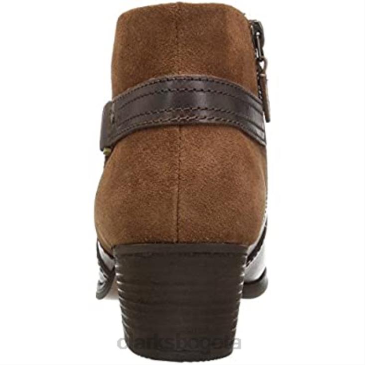 Clarks 0DX8L2114 Botines clarks maypearl lila para mujer tostado oscuro mujer