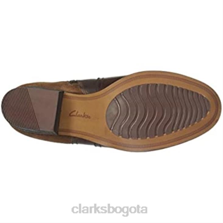 Clarks 0DX8L2114 Botines clarks maypearl lila para mujer tostado oscuro mujer