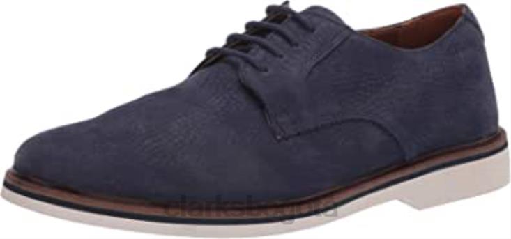 Clarks 0DX8L2125 clarks malwood plaoxford nubuck azul marino para hombre hombres nubuck azul marino