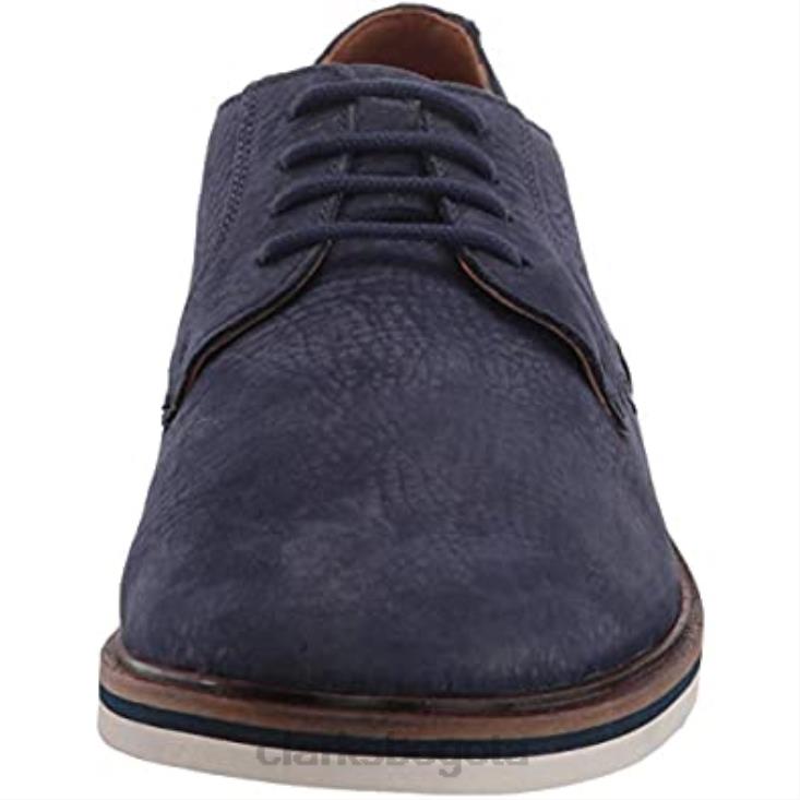Clarks 0DX8L2125 clarks malwood plaoxford nubuck azul marino para hombre hombres nubuck azul marino