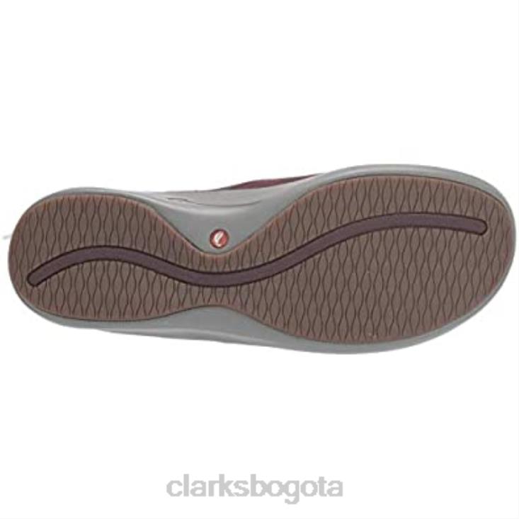Clarks 0DX8L2126 mocasines unloop 2 walk para mujer nobuk berenjena clarks mujer nubuck berenjena