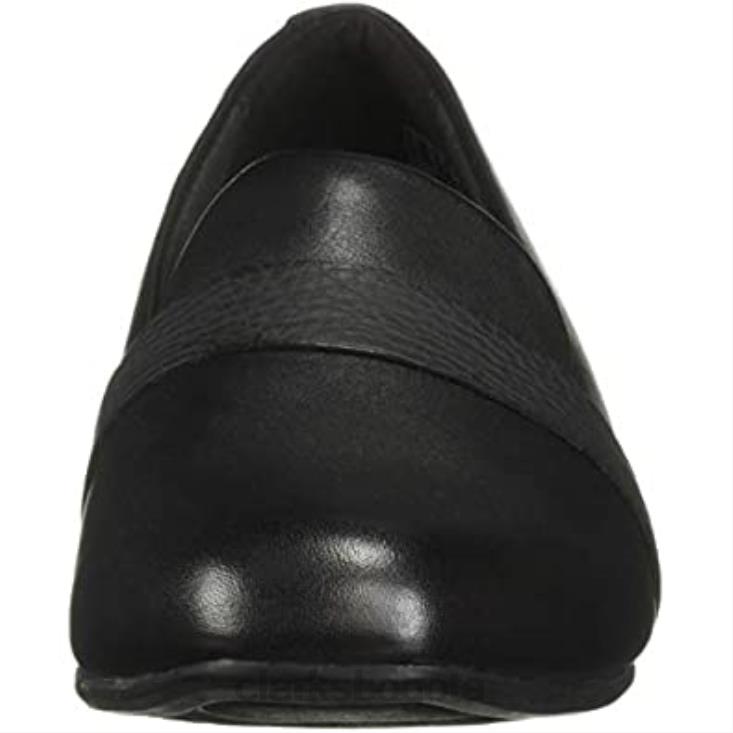 Clarks 0DX8L2127 mocasines clarks juliet ariel mujer cuero negro mujer cuero negro