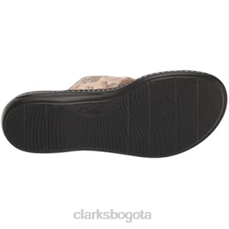 Clarks 0DX8L2134 sandalia plana laurieann rae mujer arena clarks mujer
