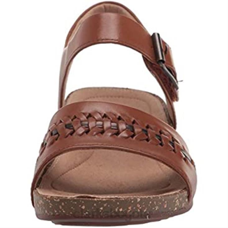 Clarks 0DX8L2143 Clarks un perri way de cuero marrón oscuro de 8 m para mujer mujer