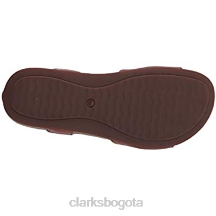 Clarks 0DX8L2143 Clarks un perri way de cuero marrón oscuro de 8 m para mujer mujer