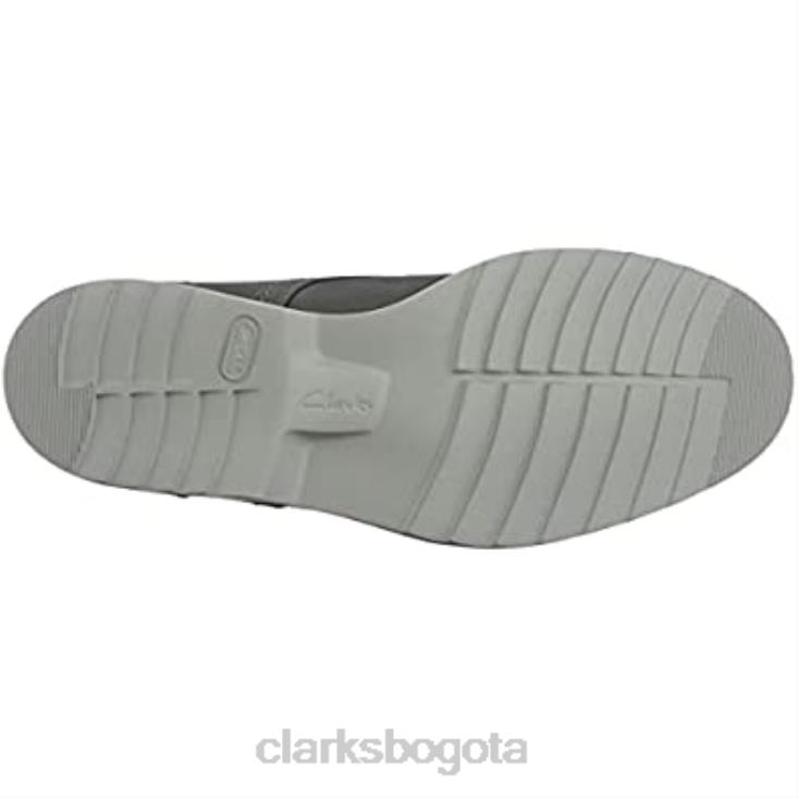 Clarks 0DX8L2146 Botín medio clarks fallhill para hombre de nobuk gris hombres nubuck gris