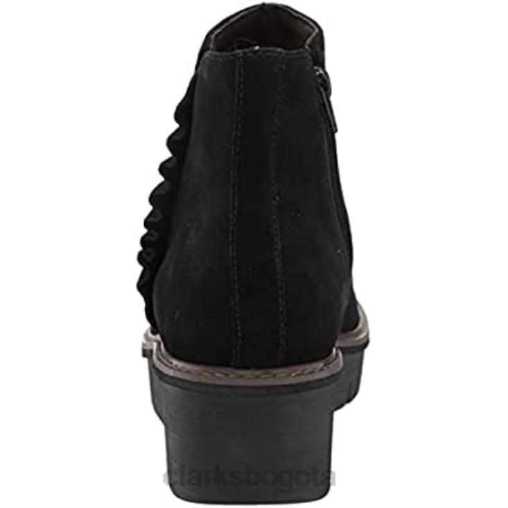 Clarks 0DX8L2148 Botín airabell vibe de ante negro para mujer clarks mujer ante negro