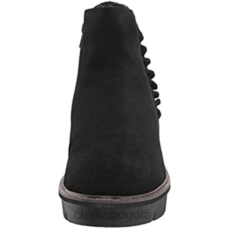 Clarks 0DX8L2149 botas chelsea airabell vibe para mujer clarks ante negro mujer ante negro