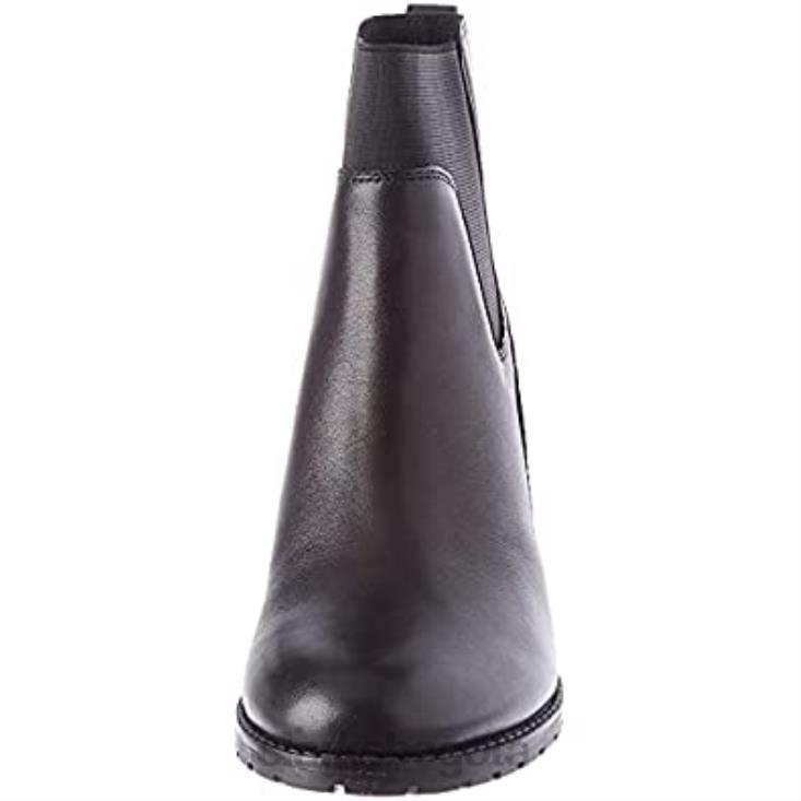 Clarks 0DX8L2154 Botas Clarks Verona Easy para mujer de piel negra mujer cuero negro