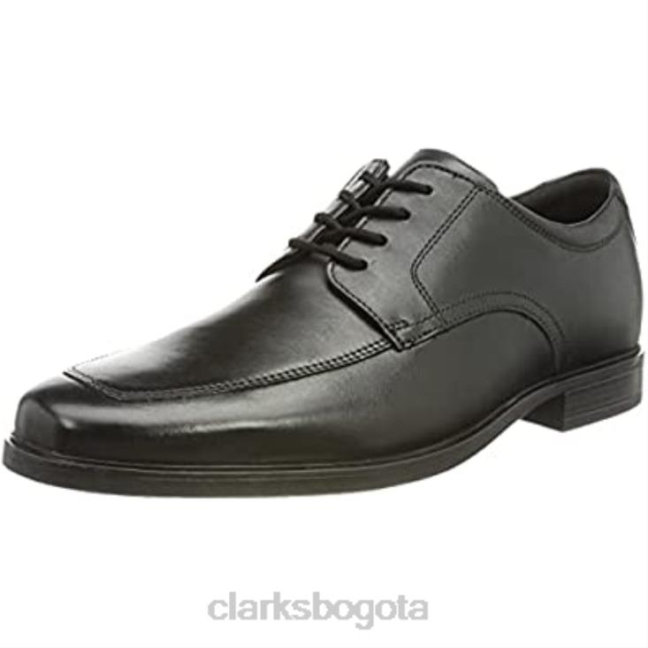 Clarks 0DX8L2156 delantal howard negro hombre oxford-schuh clarks hombres cuero negro