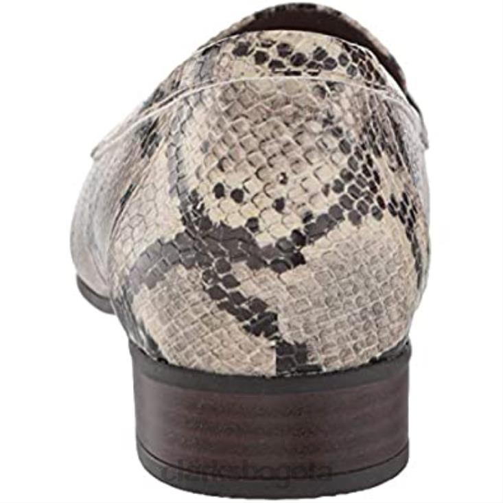 Clarks 0DX8L2160 Mocasines Clarks Juliet Coast de serpiente sintética color topo para mujer mujer serpiente sintética color topo