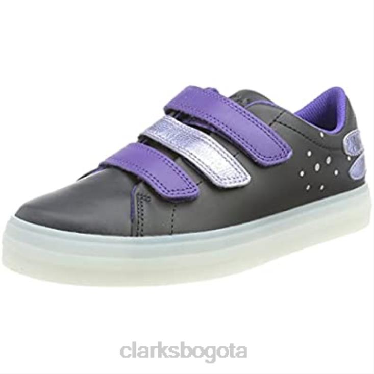 Clarks 0DX8L2165 Zapatilla de niña flare fly k clarks combinación negra niños combinación negra