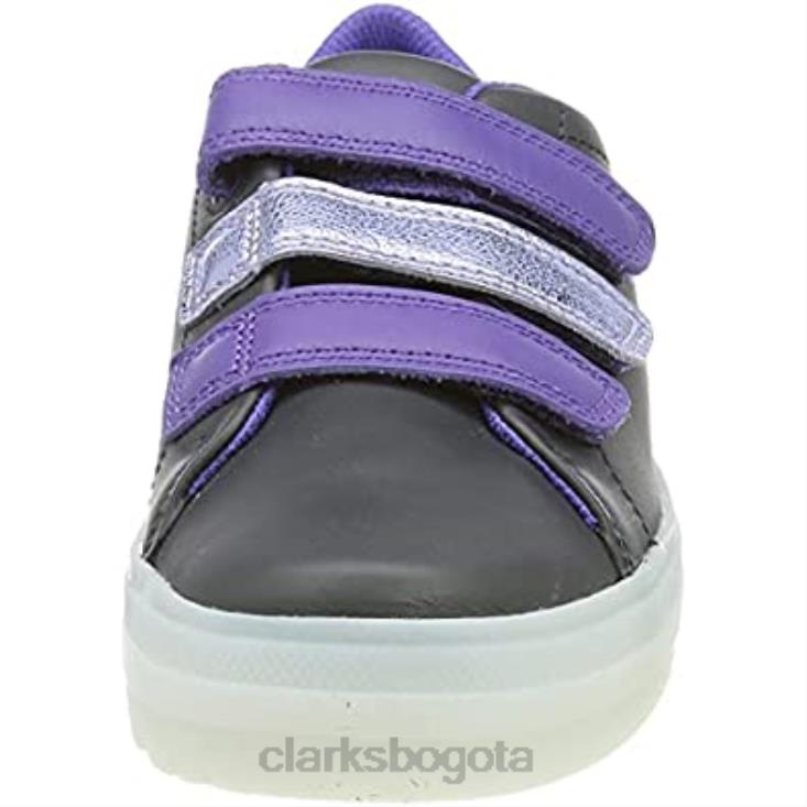 Clarks 0DX8L2165 Zapatilla de niña flare fly k clarks combinación negra niños combinación negra