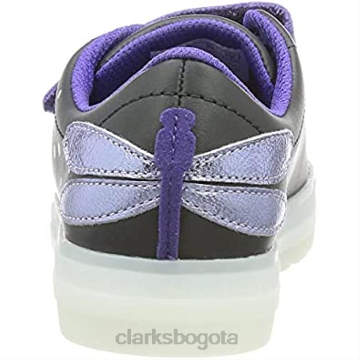 Clarks 0DX8L2165 Zapatilla de niña flare fly k clarks combinación negra niños combinación negra