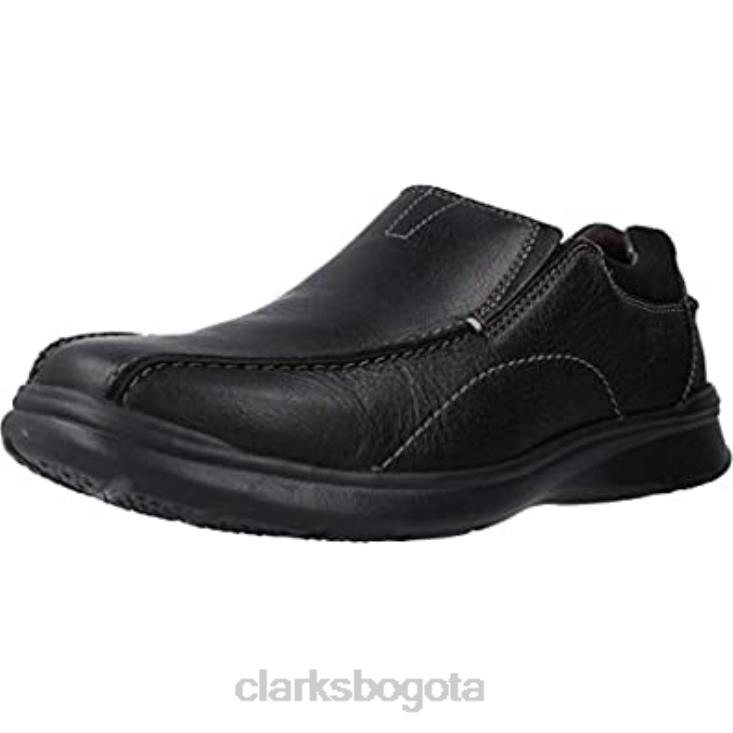 Clarks 0DX8L217 Mocasines cotrell step para hombre en negro Oily Lea de Clarks hombres lea aceitosa negra