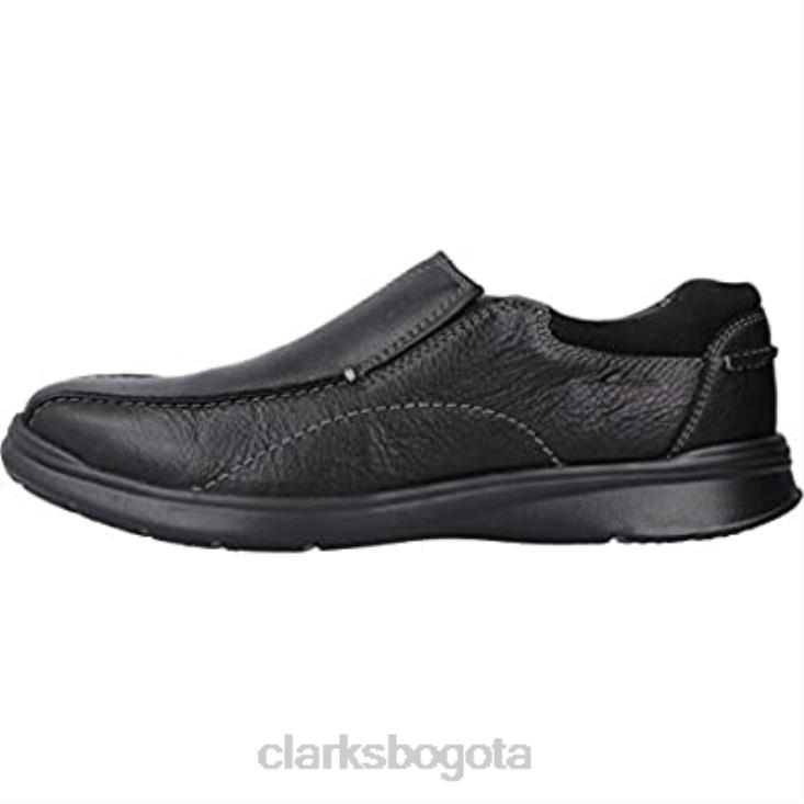 Clarks 0DX8L217 Mocasines cotrell step para hombre en negro Oily Lea de Clarks hombres lea aceitosa negra
