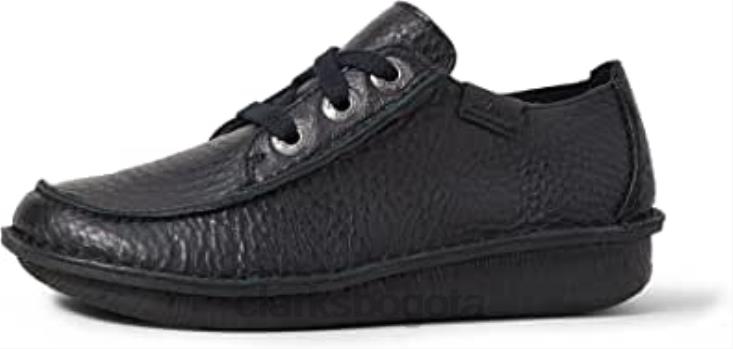 Clarks 0DX8L2171 clarks negros fun ny dream derbys para mujer mujer cuero negro