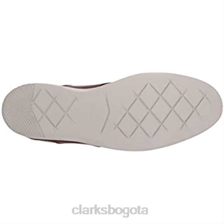 Clarks 0DX8L2177 Clarks Raharto Vibe Oxford de cuero tostado para hombre hombres cuero marrón