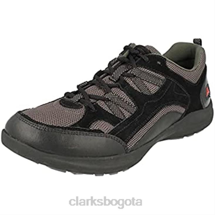 Clarks 0DX8L2185 zapatos clarks black wave vista de gamuza negro unisexo negro
