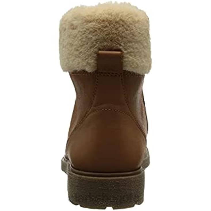 Clarks 0DX8L2186 Botas de nieve Clarks Astrol Hiker K para niña de cuero tostado niños cuero marrón