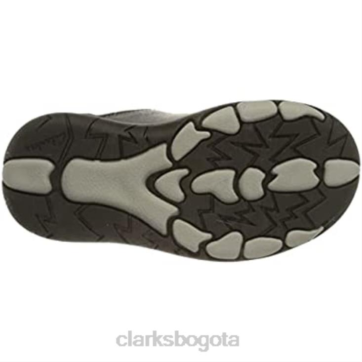 Clarks 0DX8L2187 Zapatilla clarks rex stride t de piel negra para niña niños cuero negro