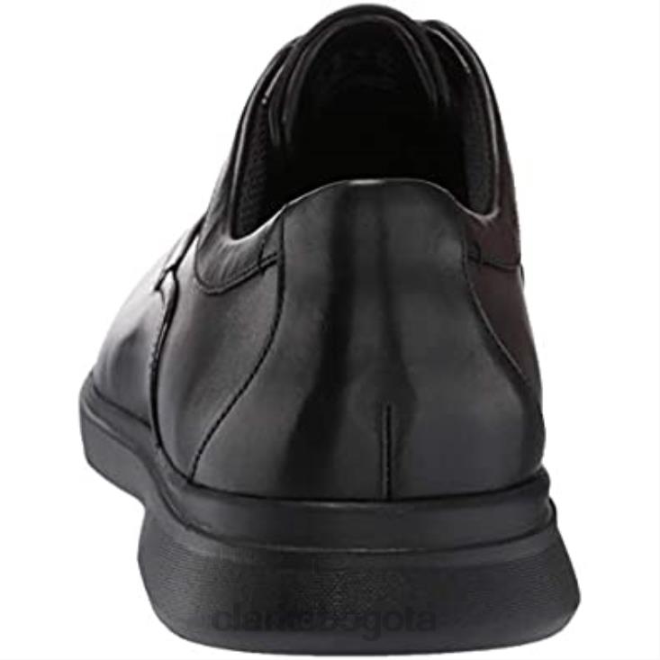Clarks 0DX8L2204 zapatos clarks un lipari para caminar de cuero negro para hombre hombres cuero negro