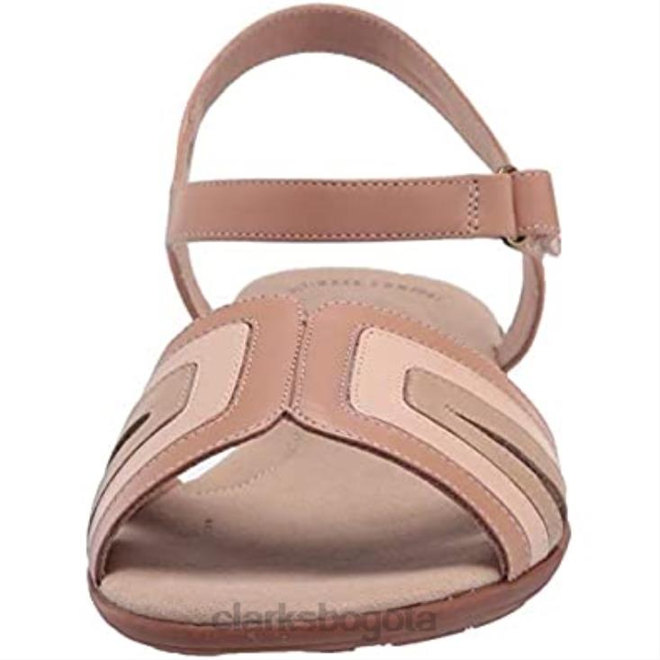 Clarks 0DX8L2208 Sandalia clarks ada mist combi de piel praliné para mujer mujer combi cuero praliné
