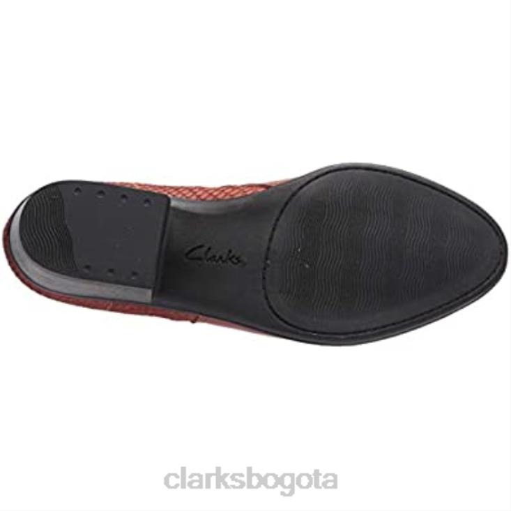 Clarks 0DX8L2212 botines clarks adreena Hope de cuero mahoga ny para mujer mujer cuero caoba