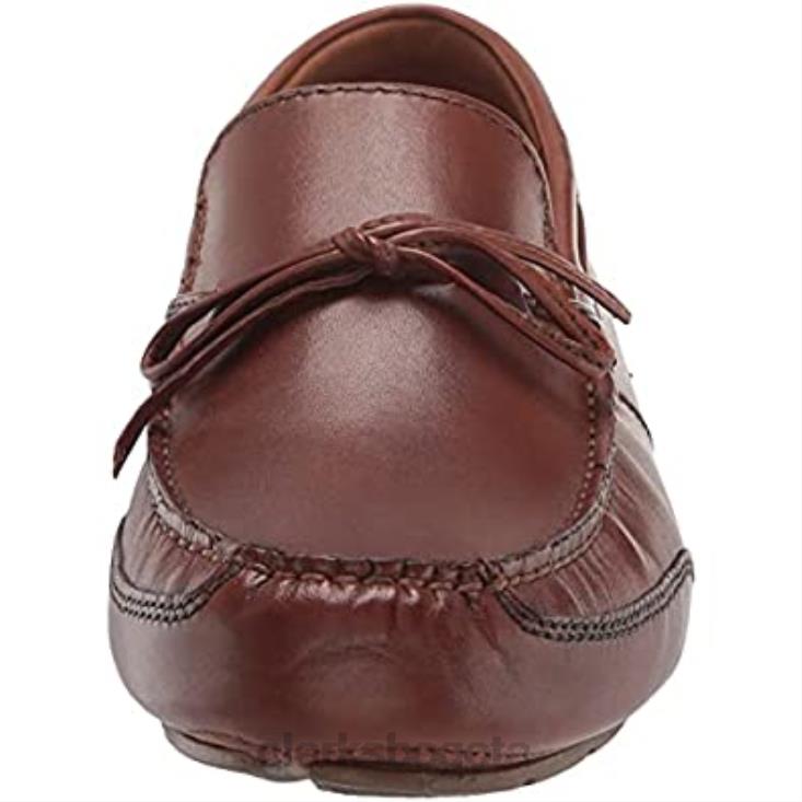 Clarks 0DX8L2214 mocasín de encaje markman para mujer clarks de cuero tostado oscuro mujer cuero bronceado oscuro