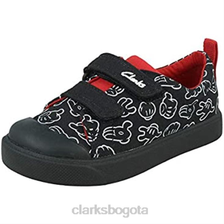 Clarks 0DX8L2217 Clarks niño negro colección disney zapatos casual city guante t niños negro