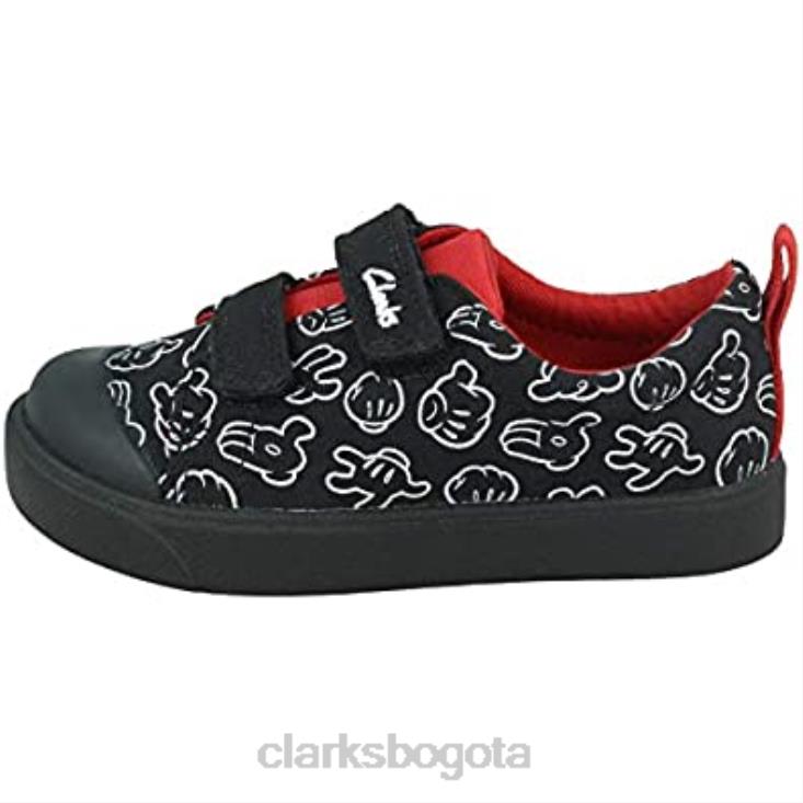 Clarks 0DX8L2217 Clarks niño negro colección disney zapatos casual city guante t niños negro